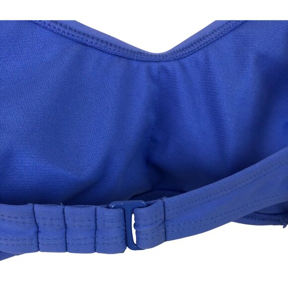 No Boundaries Womens Size XL (15-17) Blue Ruffle Bralette Bikini Swim Top - Picture 8 of 9